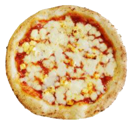 Italian pizza with chicken, onion and paprika